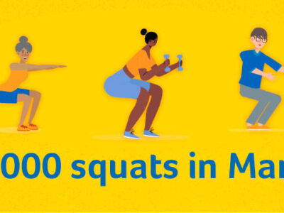 3,000 Squats in March for Marie Curie